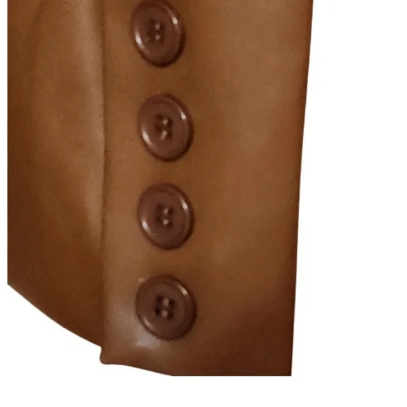 🆕️⬇️🎉HOST PICK🎉 Rebecca Minkoff Cognac Lambskin Leather Blazer - Picture 7 of 14